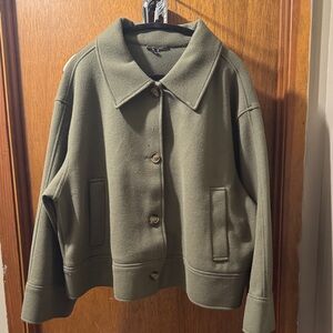 SHEIN Khaki Utility Jacket for Women